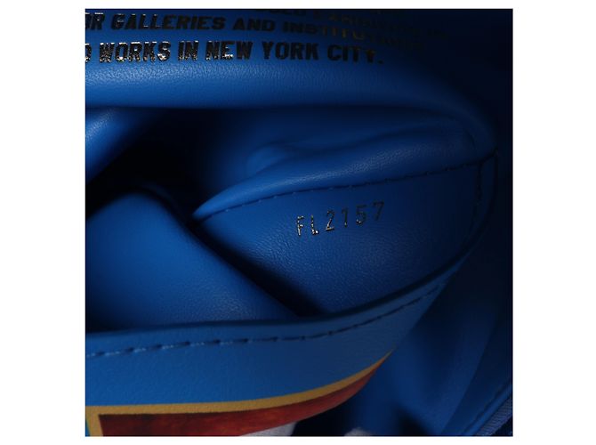 Zaino Louis Vuitton Palm Springs Masters Rubens Collection in Blu M43335 - vista 8