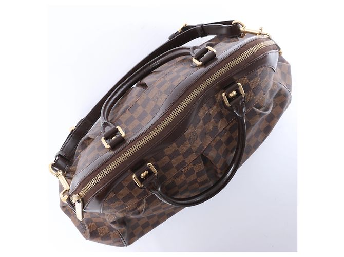 Borsa a tracolla Louis Vuitton Trevi GM Damier Ebene in marrone N51998 Rosso - vista 10