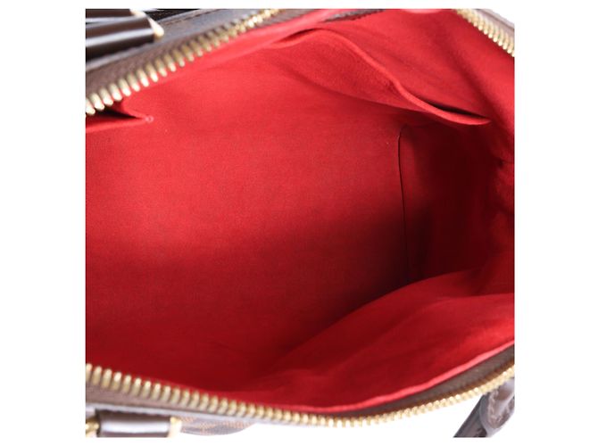 Borsa a tracolla Louis Vuitton Trevi GM Damier Ebene in marrone N51998 Rosso - vista 12