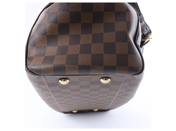 Borsa a tracolla Louis Vuitton Trevi GM Damier Ebene in marrone N51998 Rosso - vista 7