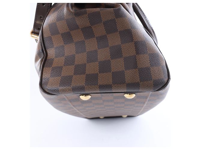 Borsa a tracolla Louis Vuitton Trevi GM Damier Ebene in marrone N51998 Rosso - vista 8