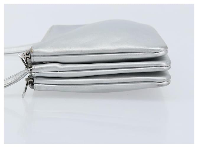 Céline CELINE Shoulder Bag Leather Silver - vista 5