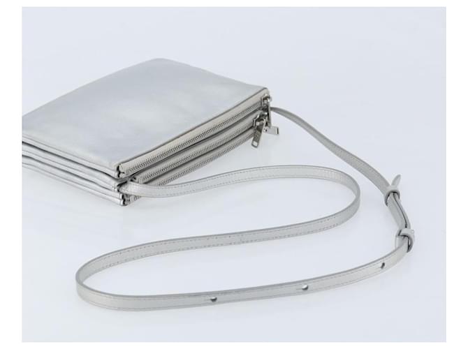 Céline CELINE Shoulder Bag Leather Silver - vista 7