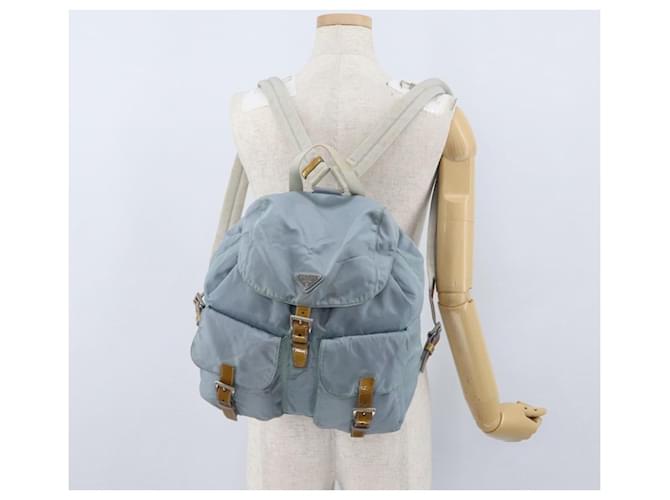 PRADA Rucksack Nylon Hellblau Silber - Ansicht 33