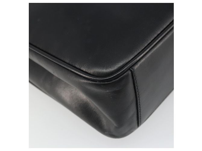 GUCCI Shoulder Bag Leather Black Gold 001 46 1641 - vista 11