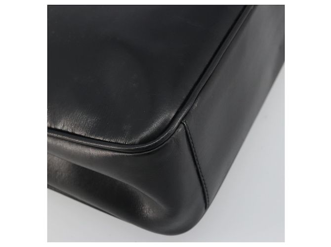 GUCCI Shoulder Bag Leather Black Gold 001 46 1641 - vista 13