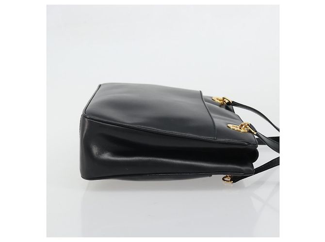 GUCCI Shoulder Bag Leather Black Gold 001 46 1641 - vista 4