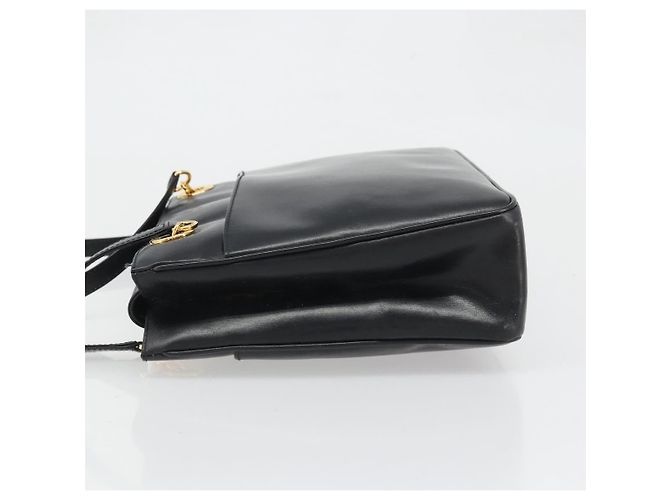 GUCCI Shoulder Bag Leather Black Gold 001 46 1641 - vista 5