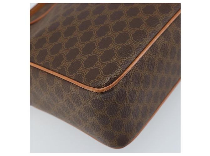 Céline CELINE Macadam Canvas Shoulder Bag PVC Leather Brown Gold - vista 16