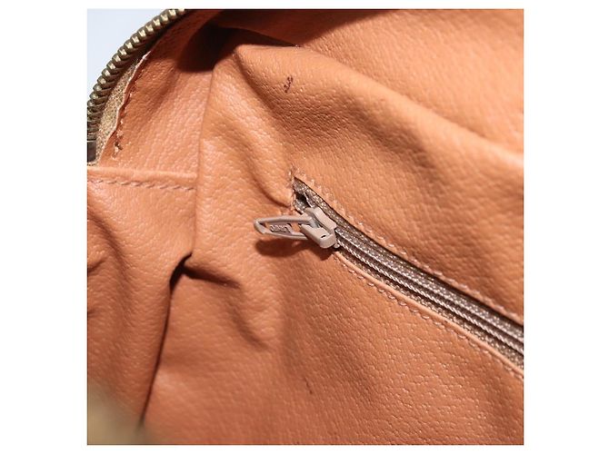 Céline CELINE Macadam Canvas Shoulder Bag PVC Leather Brown Gold - vista 20