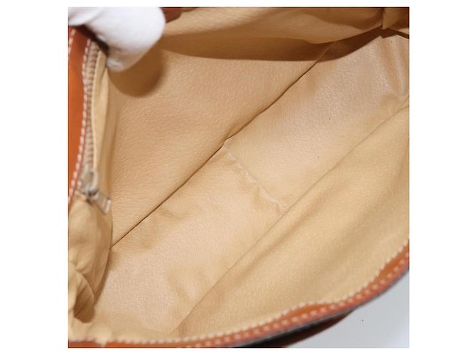Céline CELINE Macadam Canvas Shoulder Bag PVC Leather Brown Gold - vista 10