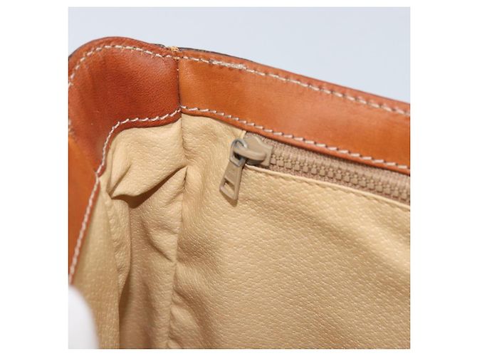 Céline CELINE Macadam Canvas Shoulder Bag PVC Leather Brown Gold - vista 22