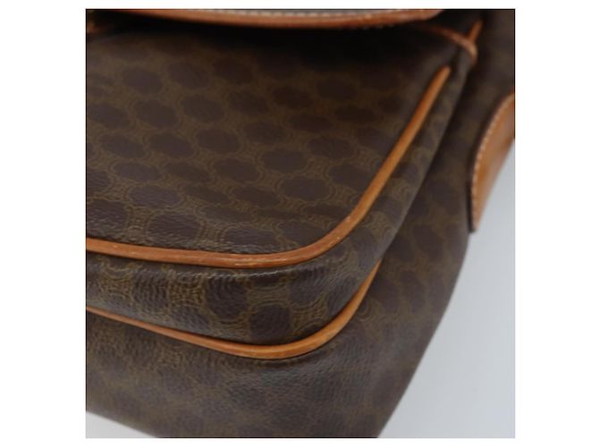 Céline CELINE Macadam Canvas Shoulder Bag PVC Leather Brown Gold - vista 9