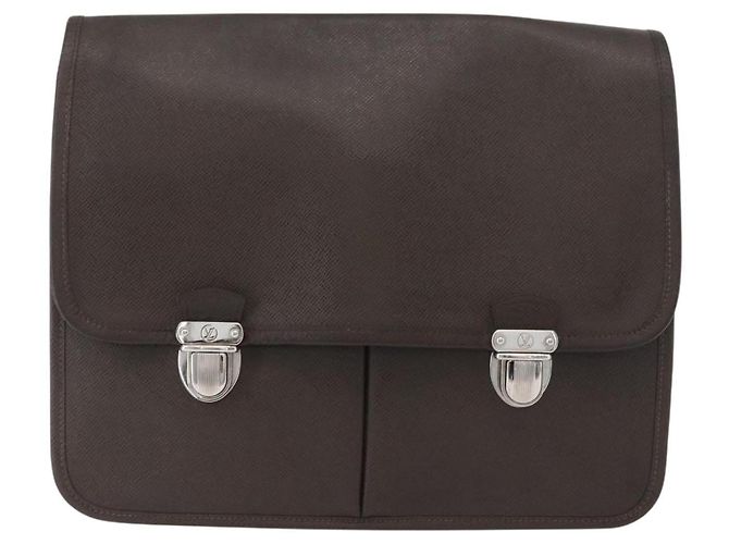 LOUIS VUITTON Taiga Alexei Shoulder Bag Grizzly M32478 LV - vista 13