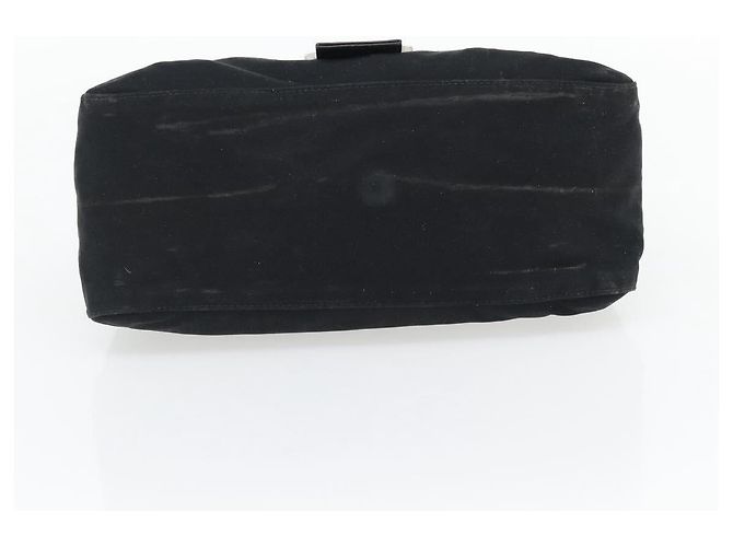 FENDI Mamma Baguette Shoulder Bag Jersey Black Silver - vista 9