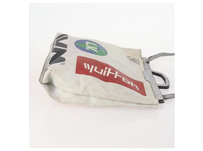 LOUIS VUITTON White Flat Vertical Toe Bag 2way Multicolor M44627 LV - vista 3