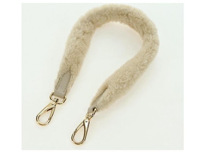 PRADA Chain Shoulder Bag Nylon 3way Beige Gold - vista 31