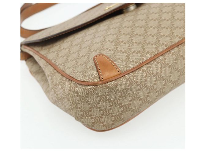 Céline CELINE Macadam Canvas Shoulder Bag PVC Beige Gold - vista 11