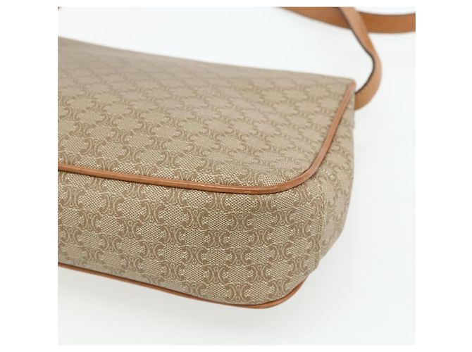 Céline CELINE Macadam Canvas Shoulder Bag PVC Beige Gold - vista 12