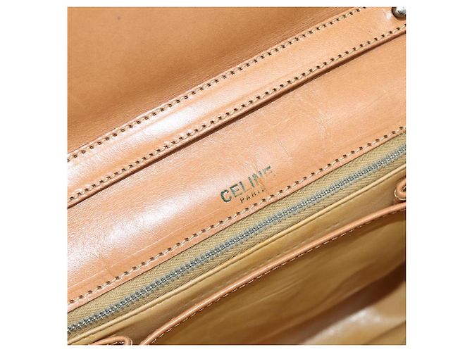 Céline CELINE Macadam Canvas Shoulder Bag PVC Beige Gold - vista 16
