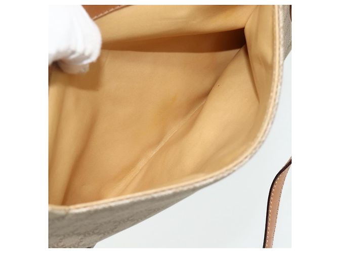Céline CELINE Macadam Canvas Shoulder Bag PVC Beige Gold - vista 22