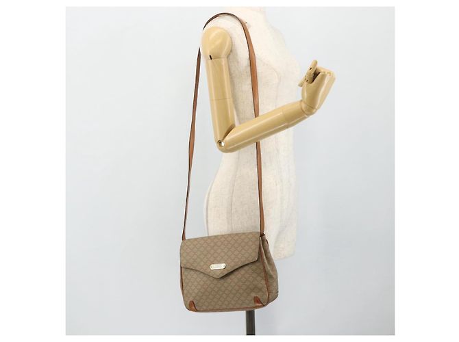 Céline CELINE Macadam Canvas Shoulder Bag PVC Beige Gold - vista 24