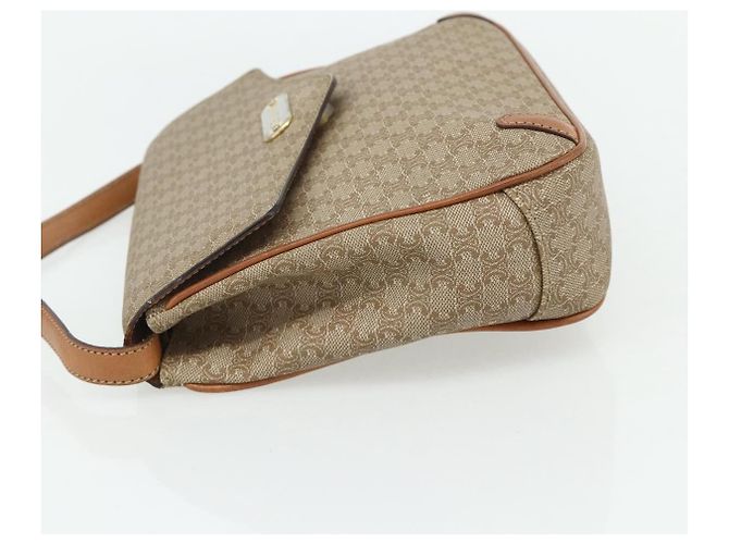 Céline CELINE Macadam Canvas Shoulder Bag PVC Beige Gold - vista 4