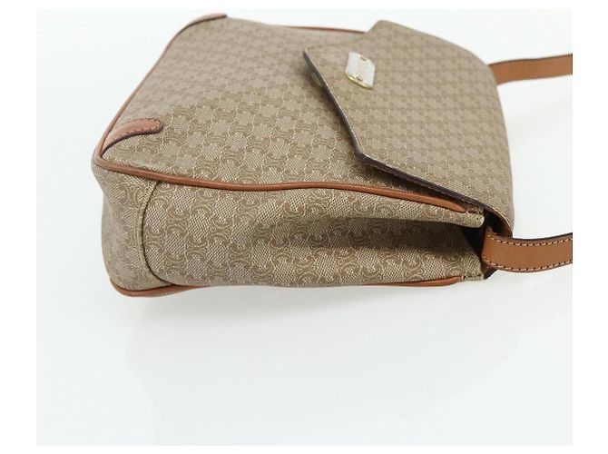 Céline CELINE Macadam Canvas Shoulder Bag PVC Beige Gold - vista 5