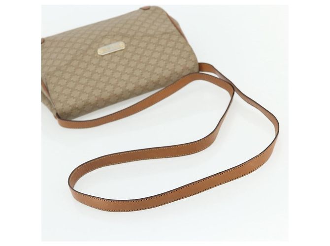 Céline CELINE Macadam Canvas Shoulder Bag PVC Beige Gold - vista 7