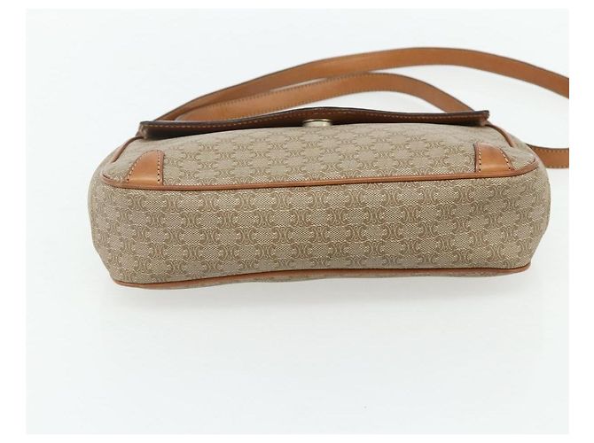 Céline CELINE Macadam Canvas Shoulder Bag PVC Beige Gold - vista 9