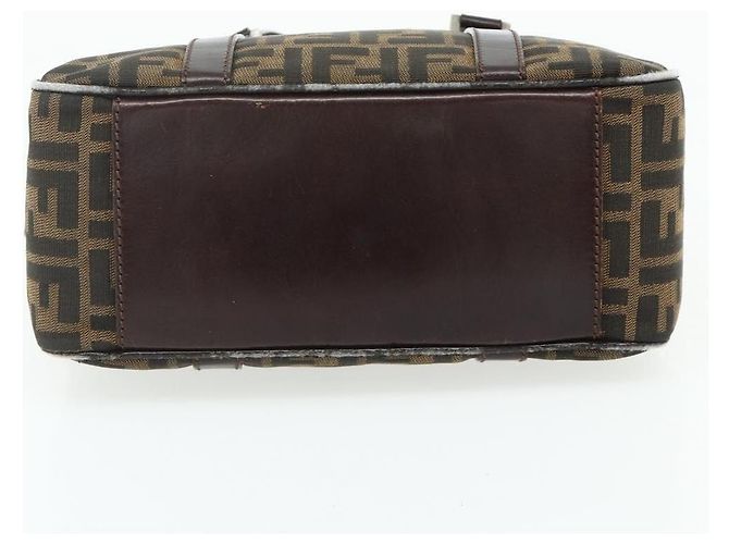 FENDI Zucca Canvas Hand Bag Black Brown - vista 9