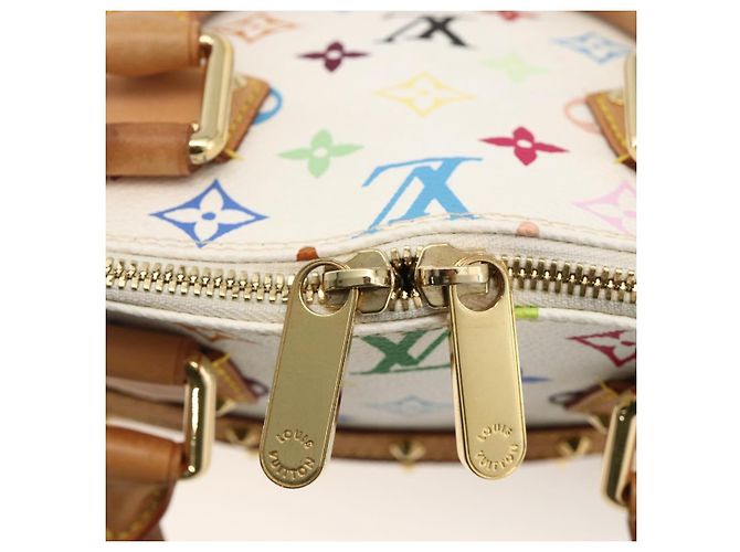 LOUIS VUITTON Monogram Multicolor Alma Hand Bag White M92647 LV - vista 10