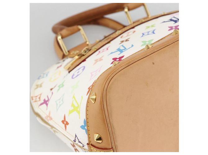 LOUIS VUITTON Monogram Multicolor Alma Hand Bag White M92647 LV - vista 14