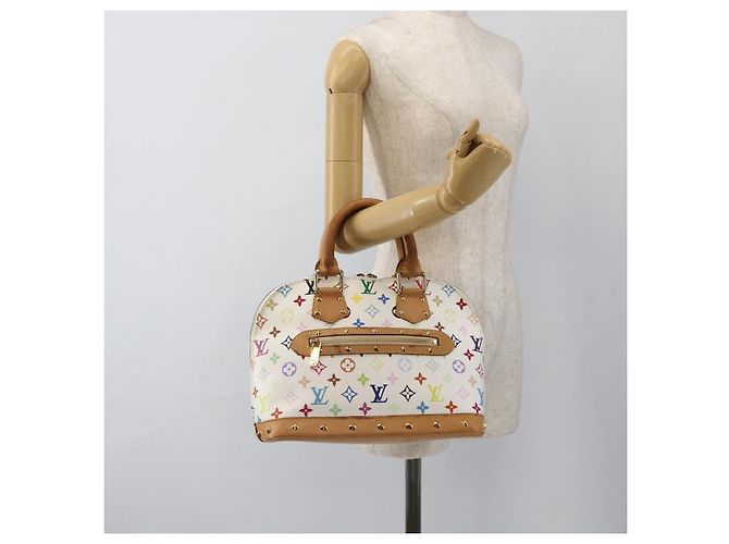LOUIS VUITTON Monogram Multicolor Alma Hand Bag White M92647 LV - vista 21