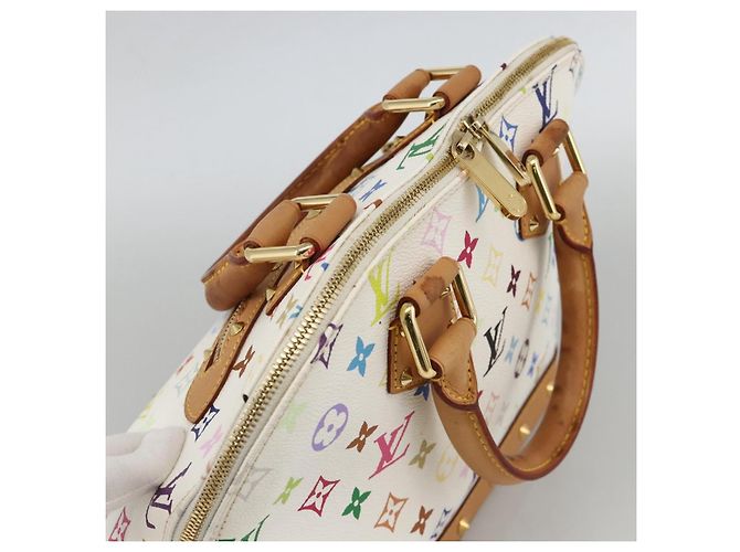 LOUIS VUITTON Monogram Multicolor Alma Hand Bag White M92647 LV - vista 6
