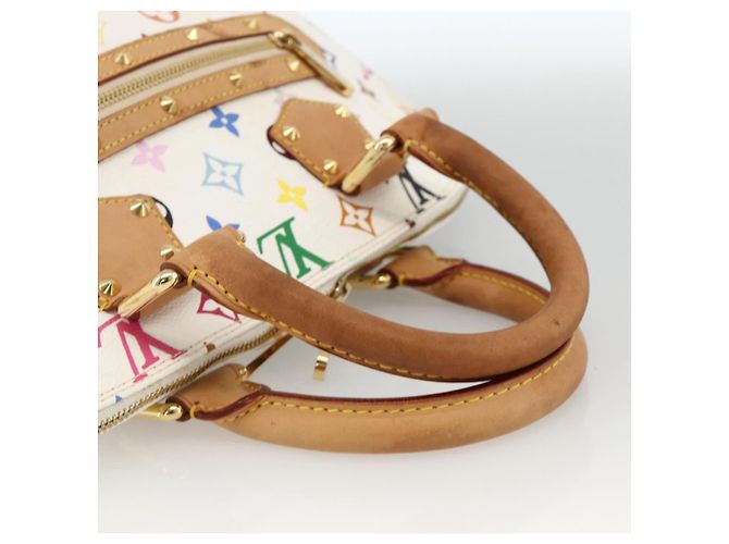 LOUIS VUITTON Monogram Multicolor Alma Hand Bag White M92647 LV - vista 7