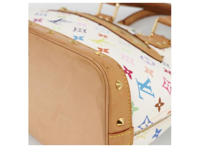 LOUIS VUITTON Monogram Multicolor Alma Hand Bag White M92647 LV - vista 9