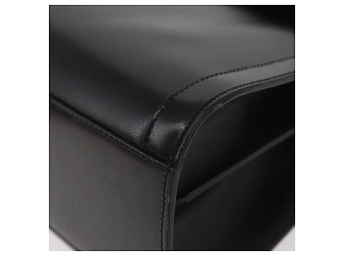 Céline CELINE Circle Hand Bag Leather Black Gold - vista 11
