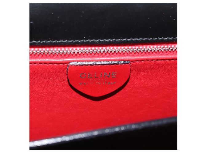 Céline CELINE Circle Hand Bag Leather Black Gold - vista 16