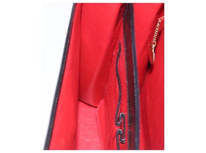 Céline CELINE Circle Hand Bag Leather Black Gold - vista 19