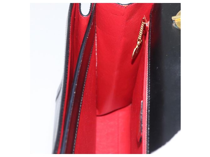 Céline CELINE Circle Hand Bag Leather Black Gold - vista 22