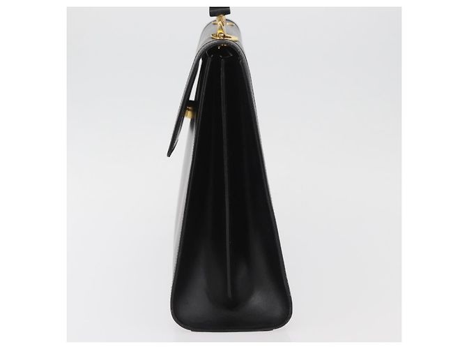 Céline CELINE Circle Hand Bag Leather Black Gold - vista 4