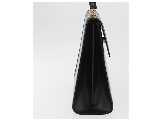 Céline CELINE Circle Hand Bag Leather Black Gold - vista 5