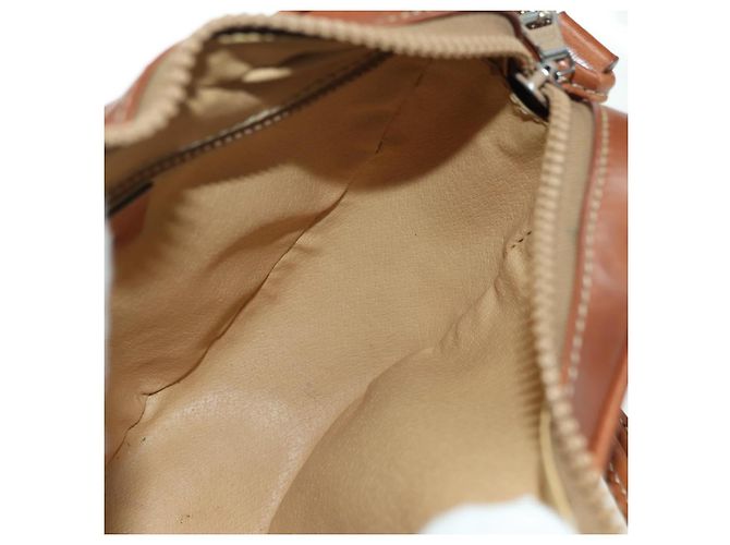 Céline CELINE Macadam Canvas Shoulder Bag PVC Leather Beige Gold - vista 19