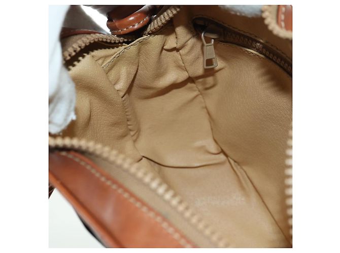 Céline CELINE Macadam Canvas Shoulder Bag PVC Leather Beige Gold - vista 20