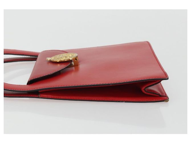 Céline CELINE Medallion Hand Bag Leather Red Gold - vista 4