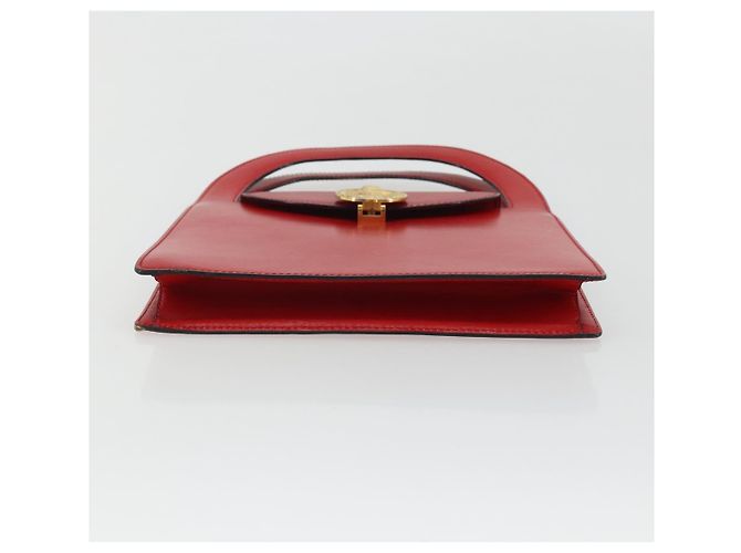 Céline CELINE Medallion Hand Bag Leather Red Gold - vista 5