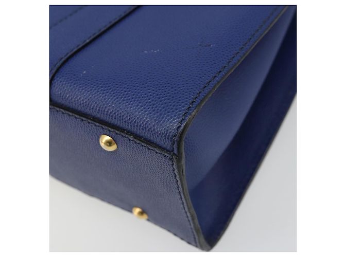 Céline CELINE Shoulder Bag Leather Blue Gold - vista 10