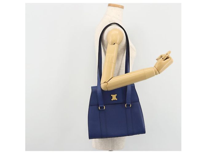 Céline CELINE Shoulder Bag Leather Blue Gold - vista 24
