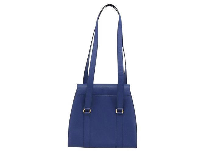 Céline CELINE Shoulder Bag Leather Blue Gold - vista 3